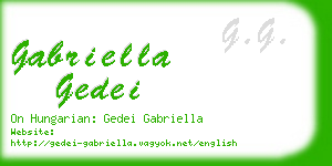 gabriella gedei business card
